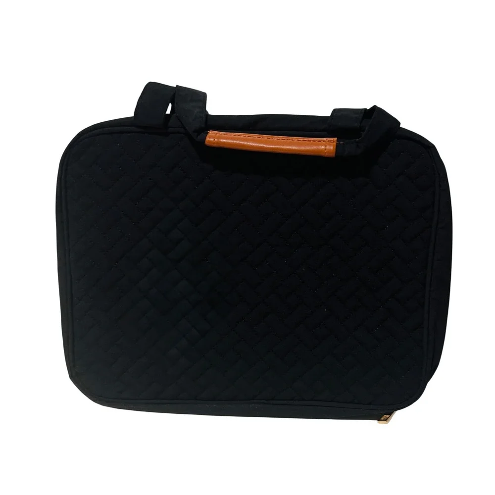 Wedama Quilted Hanging Travel Toiletry Bag Cosmetic Makeup Organizer Black‎